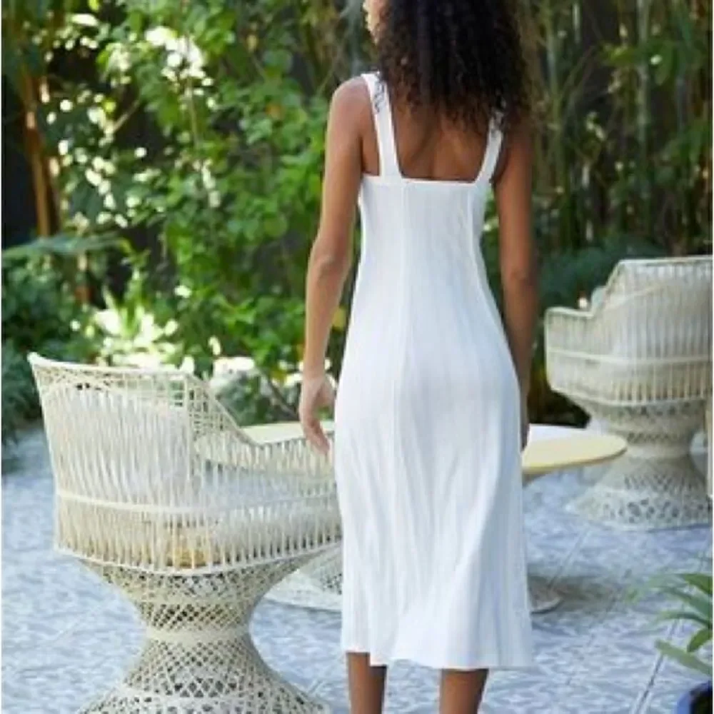 NEW FREE PEOPLE BEACH AVIVA RIBBED MIDI DRESS